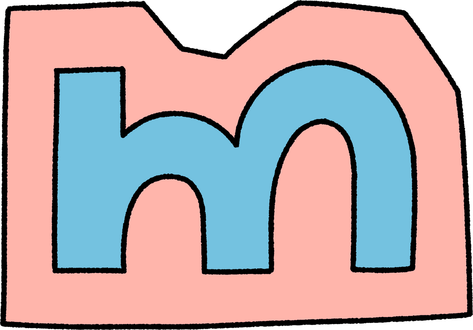 Ransom note letter alphabet lowercase M