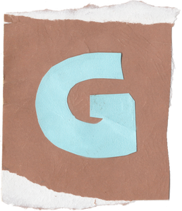 Scrap Material Cutout Letter G